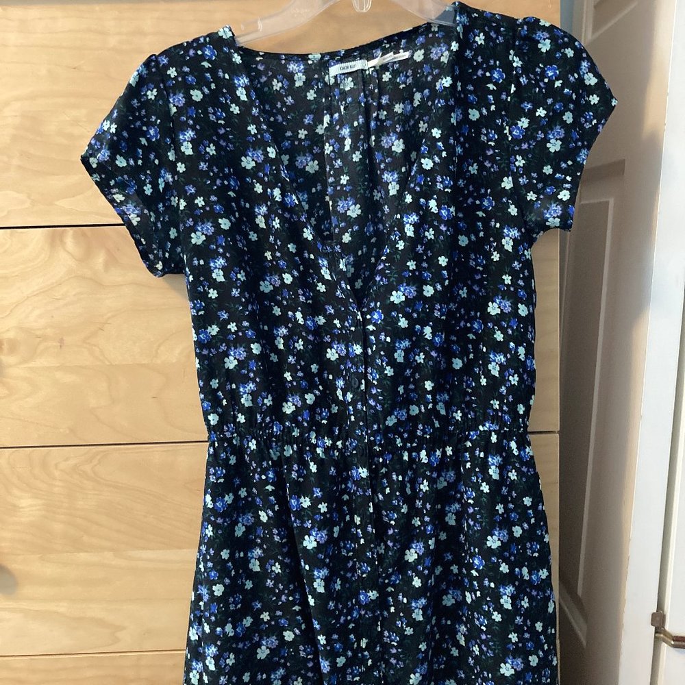 Floral Button down short sleeve dress